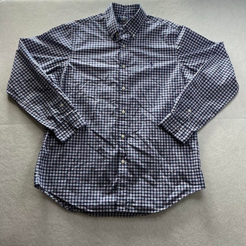 Polo-ralph-lauren Men's Blue and Navy Shirt